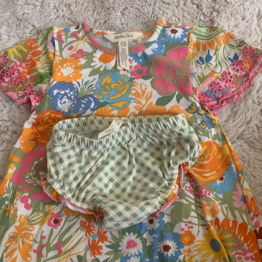6-12 month Matilda Jane tunic with bloomers